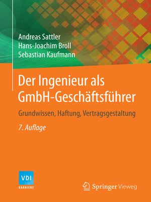 cover image of Der Ingenieur als GmbH-Geschäftsführer